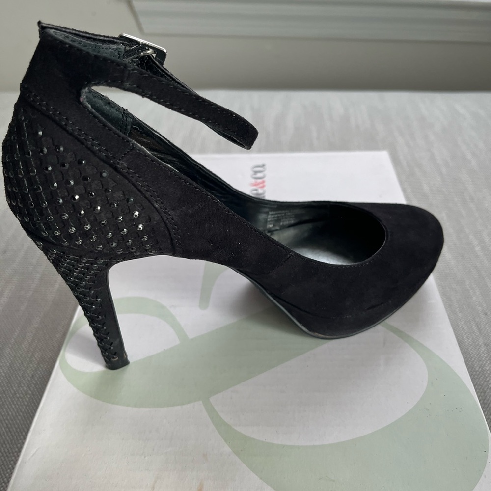 Style & Co Maliaa Womens Faux Black Suede Pumps